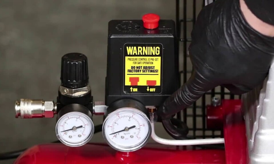 how to adjust air compressor pressure regulator