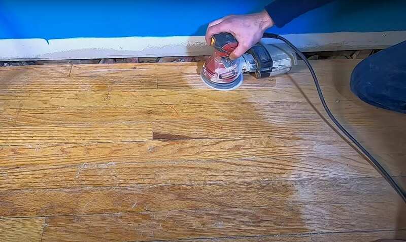 Sanding the Swollen Wood Floor