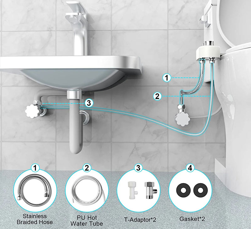 How To Connect a Bidet to Hot water?